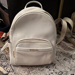 Michael Kors off white or winter white Leather Backpack